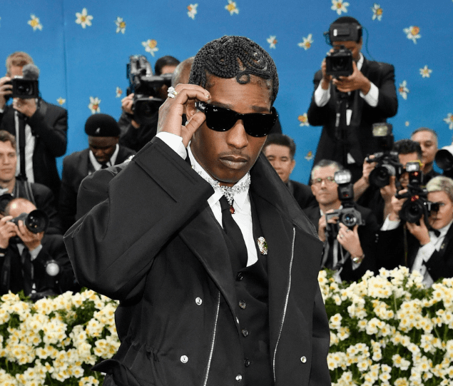 A$AP Rocky Steps Into Met Gala With Self-Designed Costume